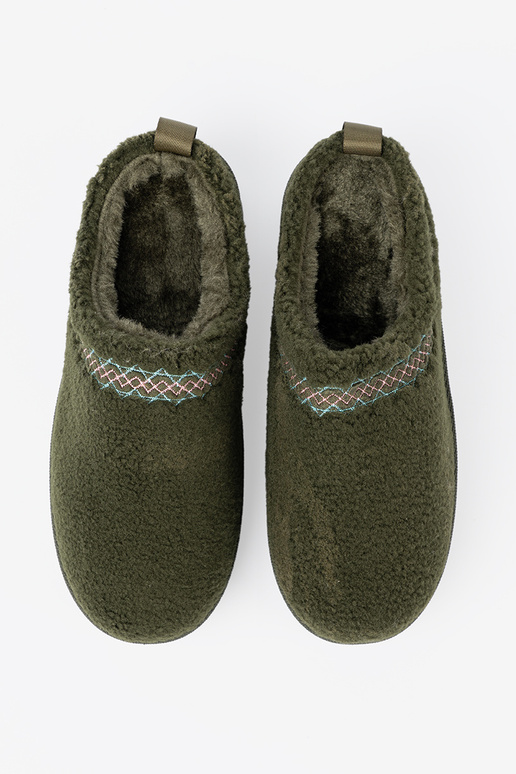 cor cáqui, miękkie sapato a'la Botas de neve bez pięty