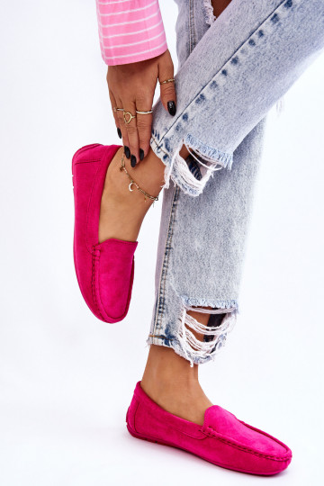 Mocassins de camurça Feminino cor rosa Morreno 2