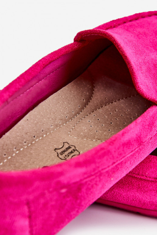 Mocassins de camurça Feminino cor rosa Morreno Mocassins de camurça Feminino cor rosa Morreno