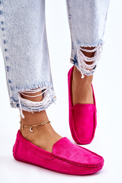 Mocassins de camurça Feminino cor rosa Morreno Mocassins de camurça Feminino cor rosa Morreno
