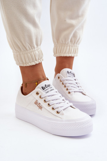 Sapatos plataforma femininos Lee Cooper LCW-24-31-2725 branco
