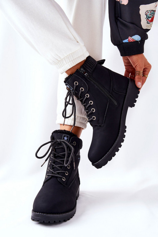 Botas femininas cor preta Grunders