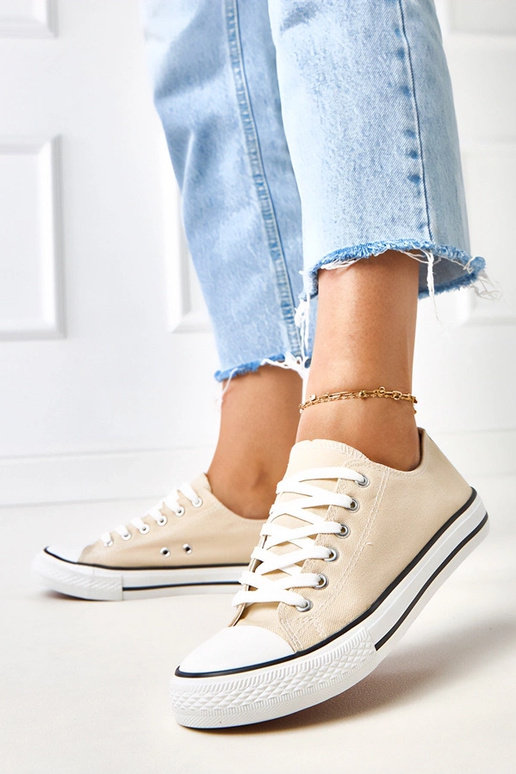 Tênis femininos clássicos cor areia... Tênis femininos clássicos cor areia...