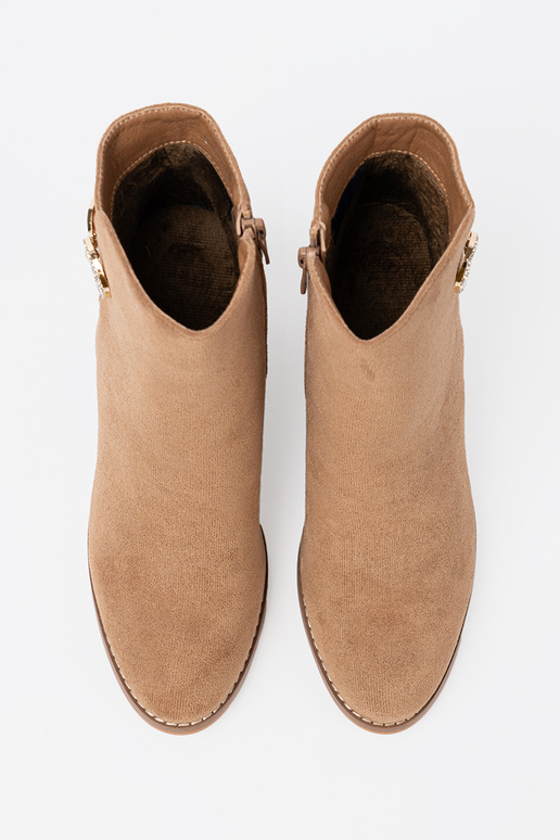 À moda sapato Para odcieniu brilhantementemarromm ze douradom detalem