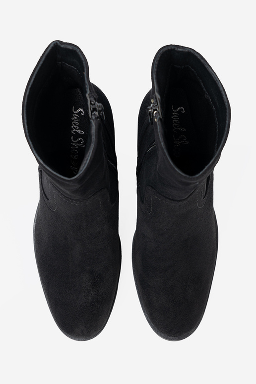 cor preta sapato de salto alto o klasycznym kroju