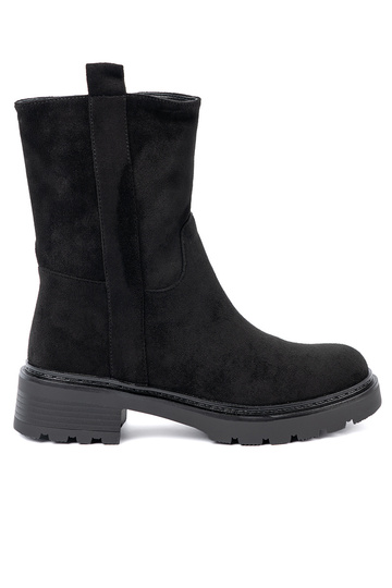 cor preta sapato em uma sola grossa z choleParaką no tornozelo 2