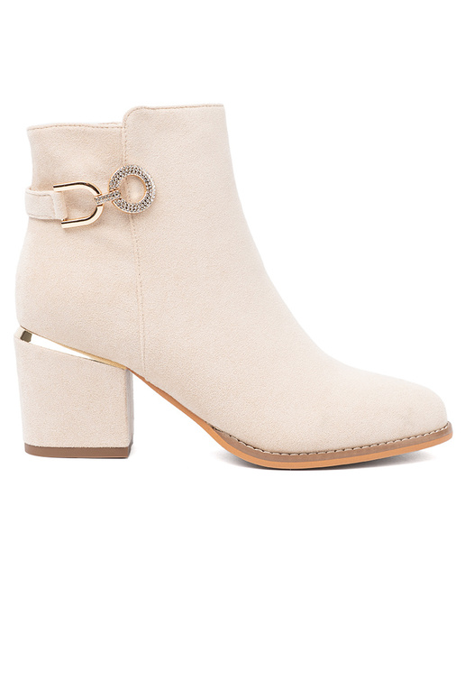 cor de marfim botas com fivela decorativa cor de marfim botas com fivela decorativa