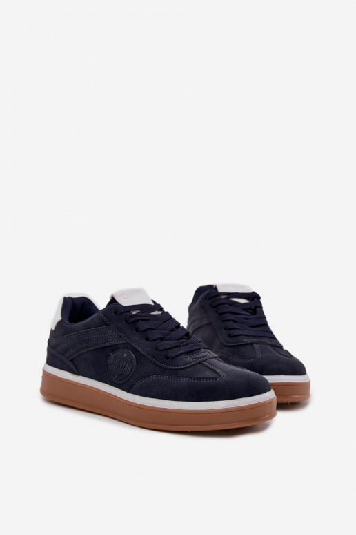 À modalo de tênis Tem que sercho Baixo Big Star SS174021 HI-POLY SYSTEM azul escuro