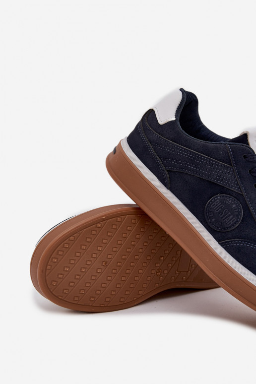 À modalo de tênis Tem que sercho Baixo Big Star SS174021 HI-POLY SYSTEM azul escuro