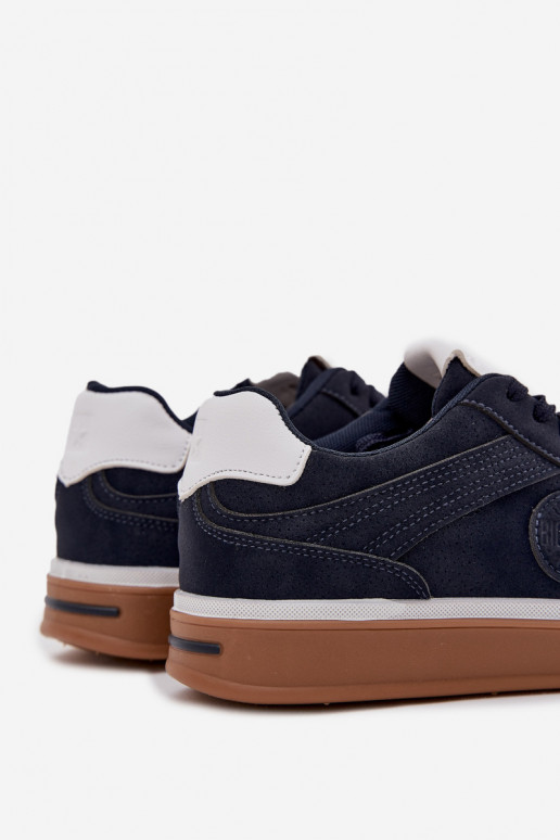 À modalo de tênis Tem que sercho Baixo Big Star SS174021 HI-POLY SYSTEM azul escuro