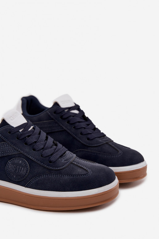 À modalo de tênis Tem que sercho Baixo Big Star SS174021 HI-POLY SYSTEM azul escuro