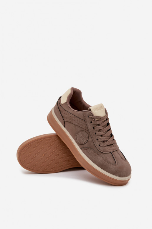 À modalo de tênis Tem que sercho Baixo Big Star SS174020 HI-POLY SYSTEM bege