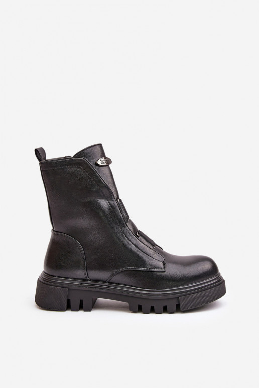 aquecimento Botins de trabalho Feminino Casal o castelo Eko Pele cor preta Tem que serilyra