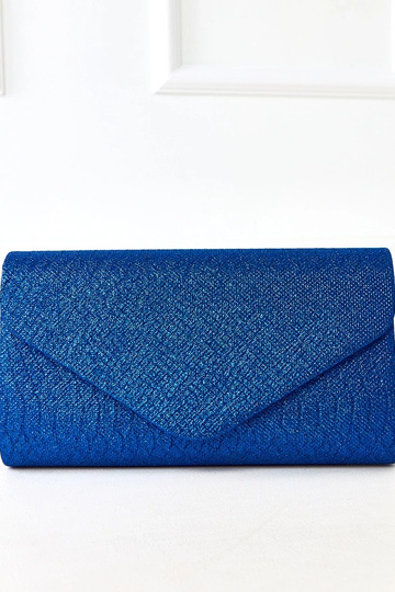 Bolsa de mão em forma de envelope azul Circle