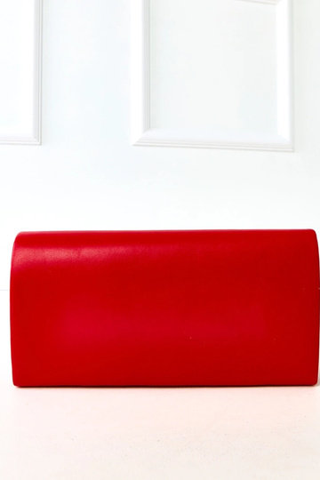 Bolsa de mão em forma de envelope vermelha Vinson 2