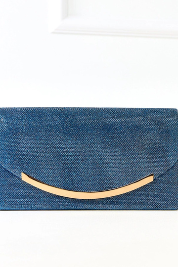 Bolsa de mão em forma de envelope azul Recife