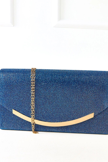 Bolsa de mão em forma de envelope azul Recife 2