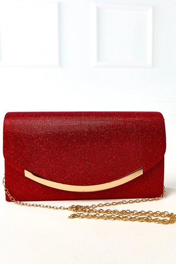 Bolsa de mão em forma de envelope vermelha Recife