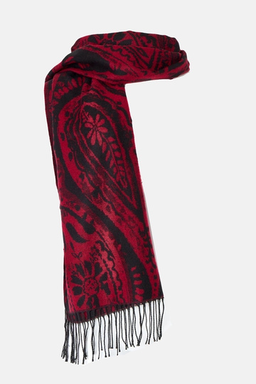 Cachecol vermelho e preto... 2