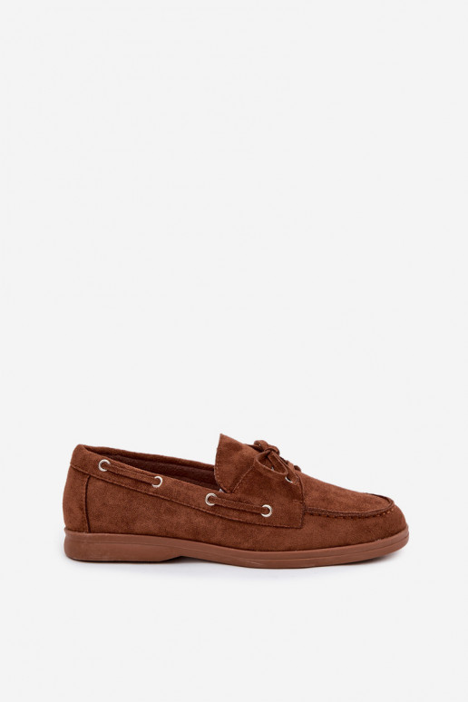 sapato mocassins femininos com detalhes elegantes cor marrom Calivra sapato mocassins femininos com detalhes elegantes cor marrom Calivra