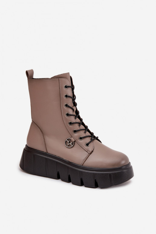 Botins de trabalho Feminino com uma plataforma aquecimento Vinceza 58588 bege Botins de trabalho Feminino com uma plataforma aquecimento Vinceza 58588 bege