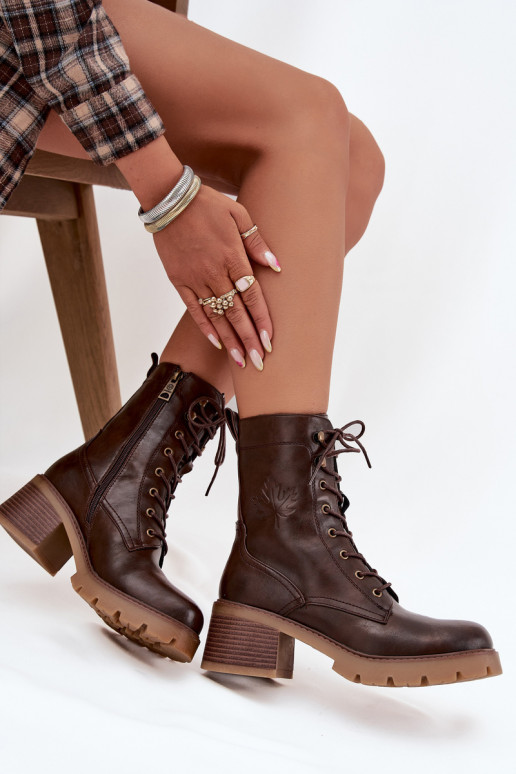Botins de trabalho Feminino Klocke aquecimento Vinceza 89136 cor marrom Botins de trabalho Feminino Klocke aquecimento Vinceza 89136 cor marrom