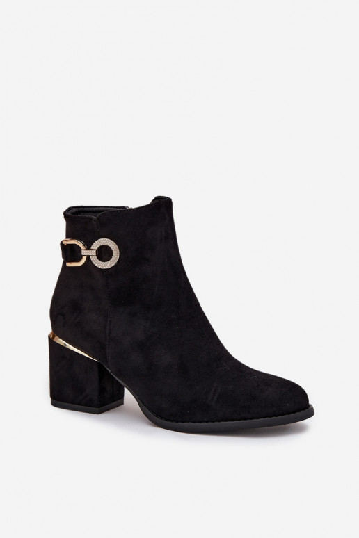 aquecimento Botas femininas Ze cor douradami Detalami com salto cor preta Dorisse aquecimento Botas femininas Ze cor douradami Detalami com salto cor preta Dorisse