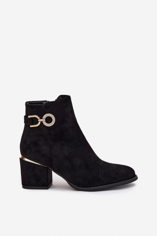 aquecimento Botas femininas Ze cor douradami Detalami com salto cor preta Dorisse aquecimento Botas femininas Ze cor douradami Detalami com salto cor preta Dorisse