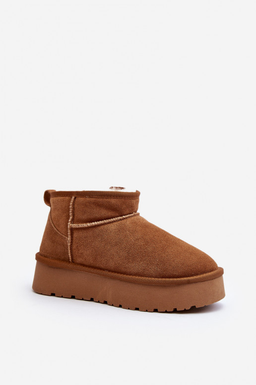 Elegante de camurça Baixo Botas de neve cor marrom Nucca Elegante de camurça Baixo Botas de neve cor marrom Nucca