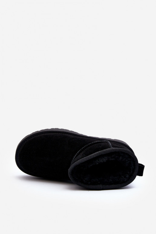 Elegante de camurça Baixo Botas de neve cor preta Nucca Elegante de camurça Baixo Botas de neve cor preta Nucca