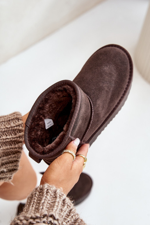 Pele de camurça Botas de neve com uma plataforma Por causa de Kubo cor marrom Rianaella Pele de camurça Botas de neve com uma plataforma Por causa de Kubo cor marrom Rianaella