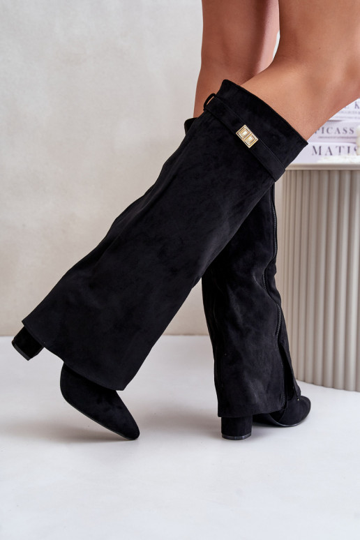 botas com saltoEMyParainiętą CholeParaką aquecimento cor preta Urelli botas com saltoEMyParainiętą CholeParaką aquecimento cor preta Urelli