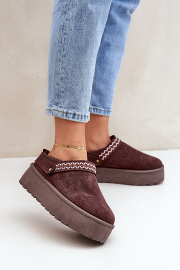 Botas de neve Com decorações Haftem CzekoladoParae Selithria 2