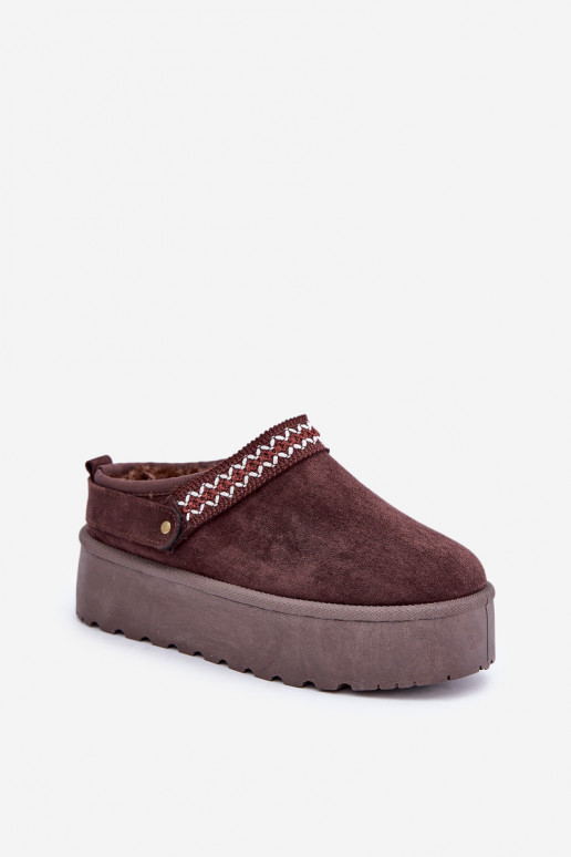 Botas de neve Com decorações Haftem CzekoladoParae Selithria Botas de neve Com decorações Haftem CzekoladoParae Selithria