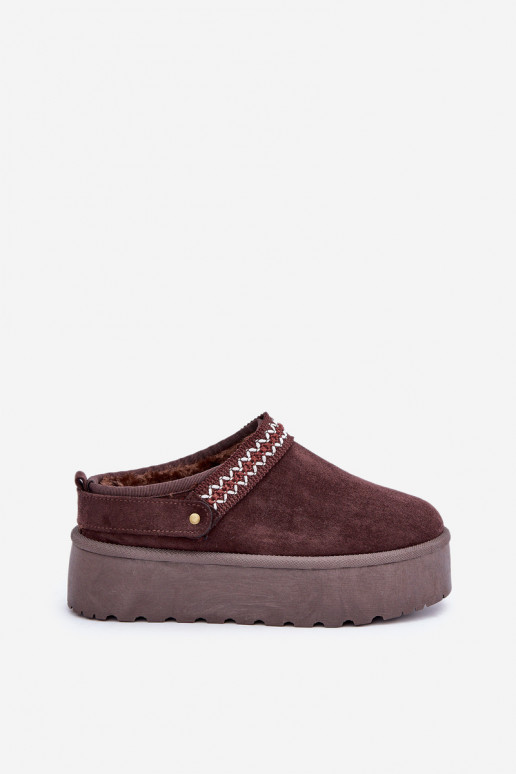 Botas de neve Com decorações Haftem CzekoladoParae Selithria Botas de neve Com decorações Haftem CzekoladoParae Selithria
