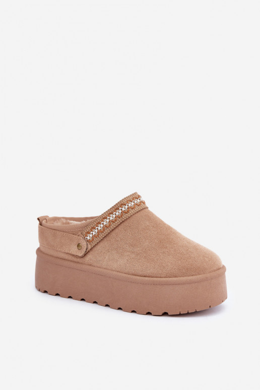 Botas de neve Com decorações Haftem bege Selithria Botas de neve Com decorações Haftem bege Selithria