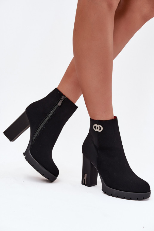 aquecimento Botas femininas Com decorações Detalem cor preta Vessara aquecimento Botas femininas Com decorações Detalem cor preta Vessara