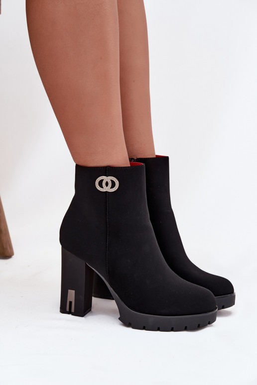 aquecimento Botas femininas Com decorações Detalem cor preta Vessara aquecimento Botas femininas Com decorações Detalem cor preta Vessara