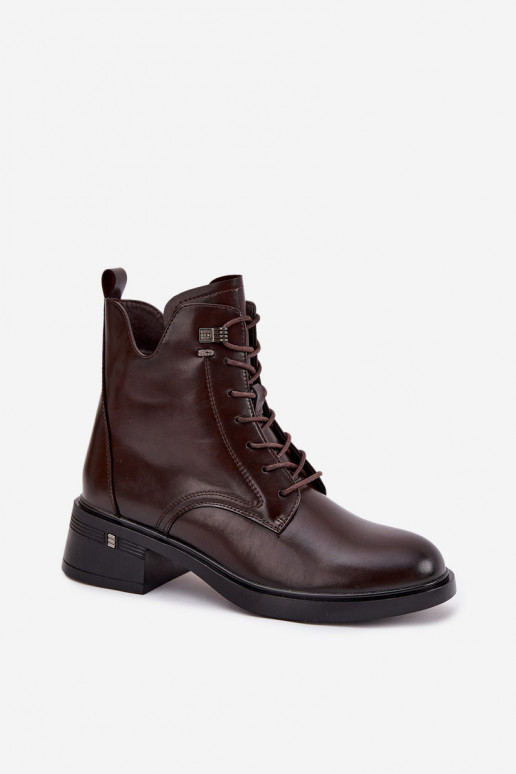 aquecimento Botas femininas Klocke Vinceza 58602 CzekoladoParae