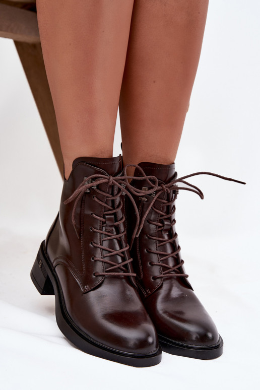 aquecimento Botas femininas Klocke Vinceza 58602 CzekoladoParae