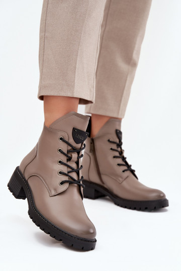 Botins femininos aquecidos Klocke Vinceza 58609, cor cinza 2