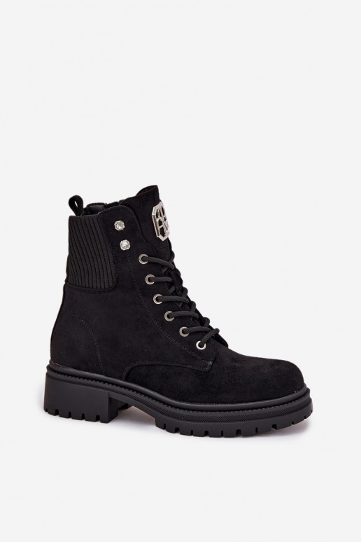 Botins de trabalho Feminino aquecimento com lindos detalhes cor preta Olivira Botins de trabalho Feminino aquecimento com lindos detalhes cor preta Olivira
