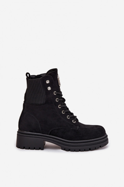 Botins de trabalho Feminino aquecimento com lindos detalhes cor preta Olivira Botins de trabalho Feminino aquecimento com lindos detalhes cor preta Olivira