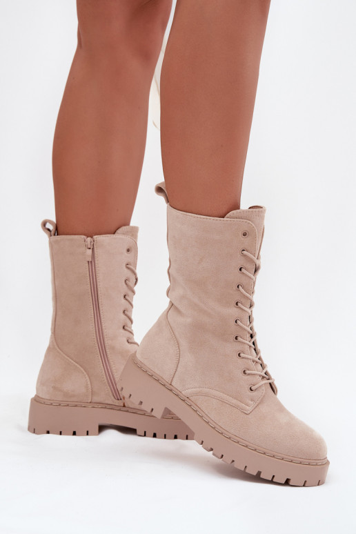 Botins de trabalho Feminino aquecimento bege Tem que serrvielle Botins de trabalho Feminino aquecimento bege Tem que serrvielle