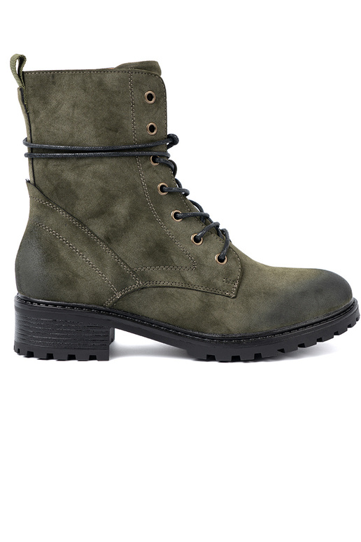 cor cáqui botas de montaria altas z niskim obcasem cor cáqui botas de montaria altas z niskim obcasem