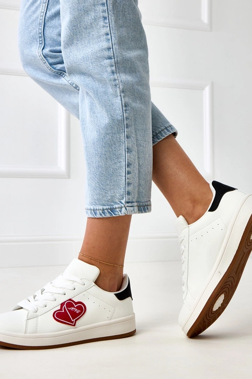 Tênis brancos com plataforma e...