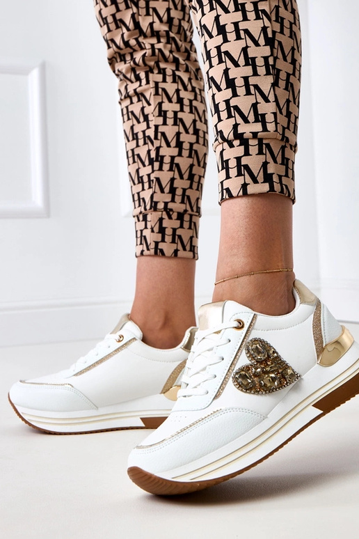 Tênis brancos com plataforma...