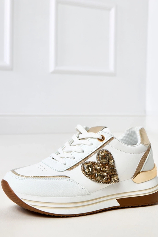 Tênis brancos com plataforma...