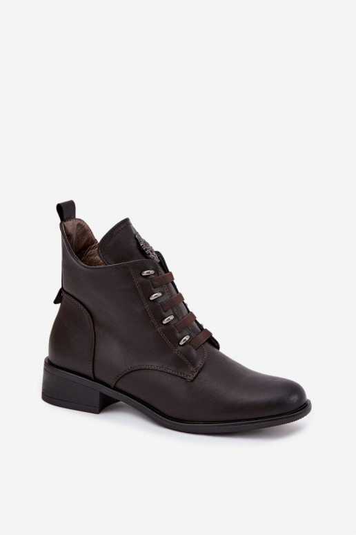 Baixo Botas aquecimento Casal o castelo com enfeites cor marrom Nevalia Baixo Botas aquecimento Casal o castelo com enfeites cor marrom Nevalia