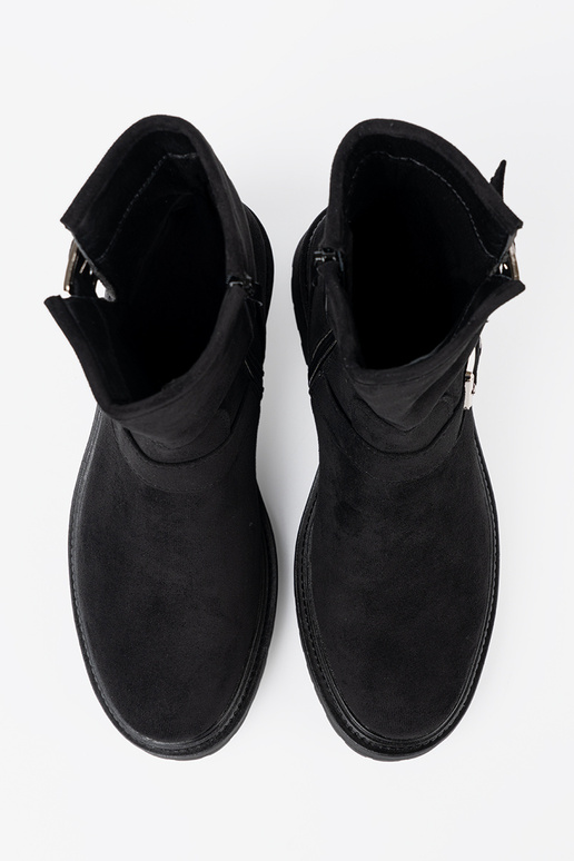 NoParaoczesne cor preta sapato ze pratami klamrami